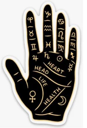 Sticker - Palm Reading Hand