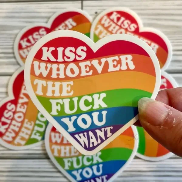 Sticker - Pride Kiss Whoever The Fuck You Want