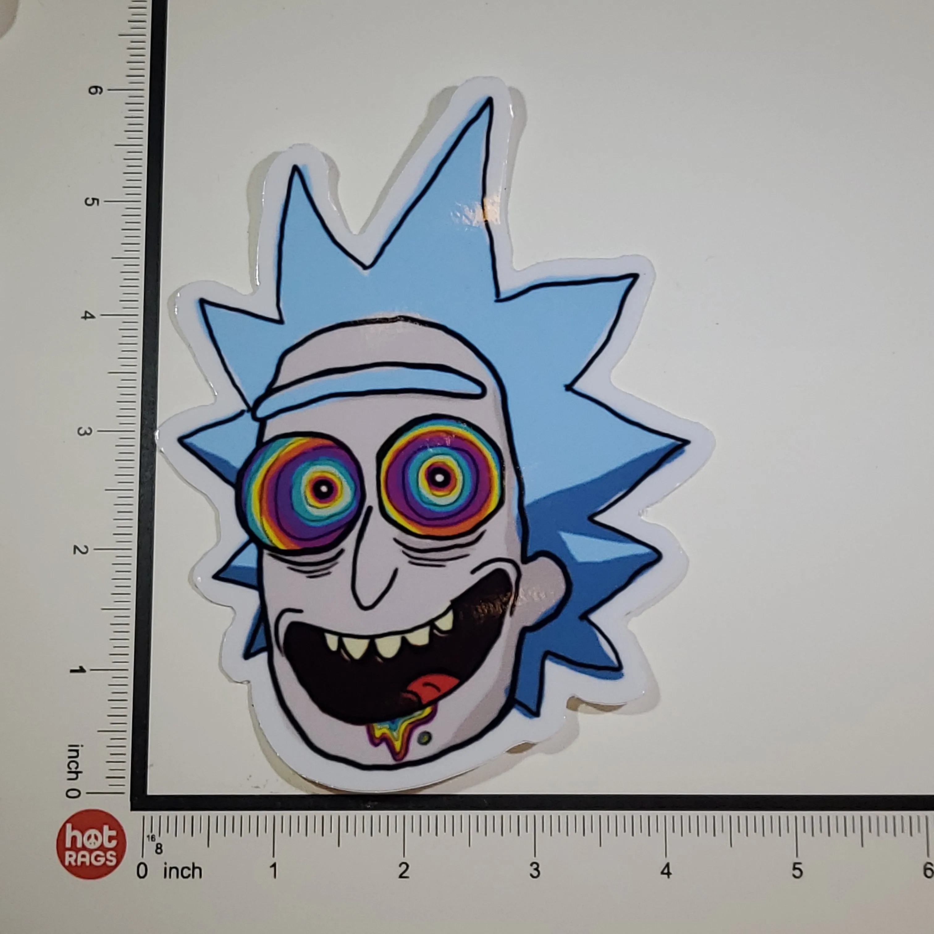 Sticker Rick Trippy Eyes