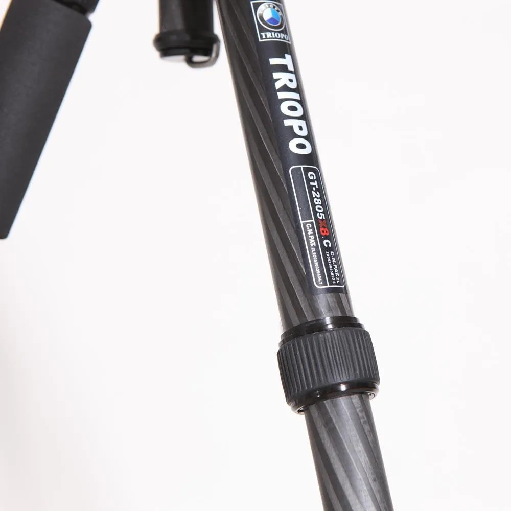 Triopo GT-2805X8.C Carbon Fibre Professional Travel Tripod with B-2 Ball Head