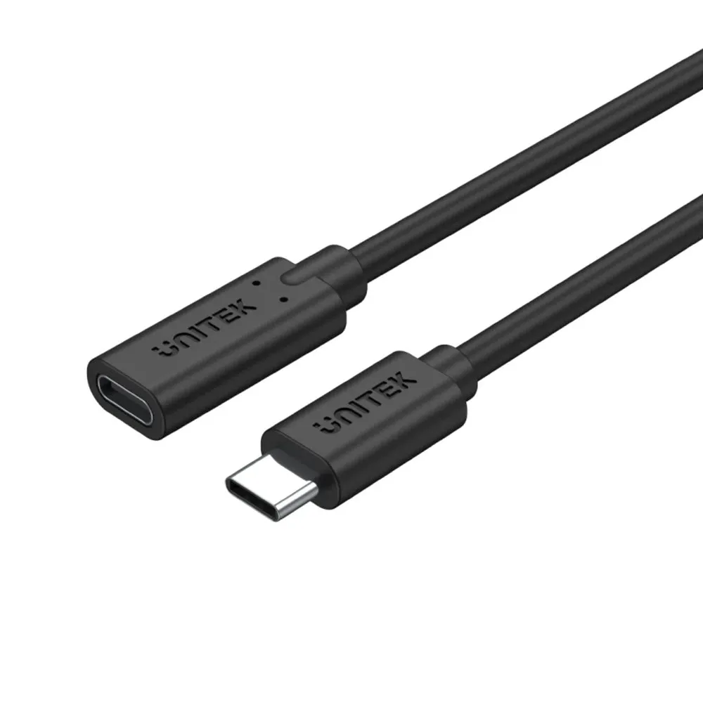 Unitek USB-C Male to USB-C Female Extension Cable PD100W 50cm