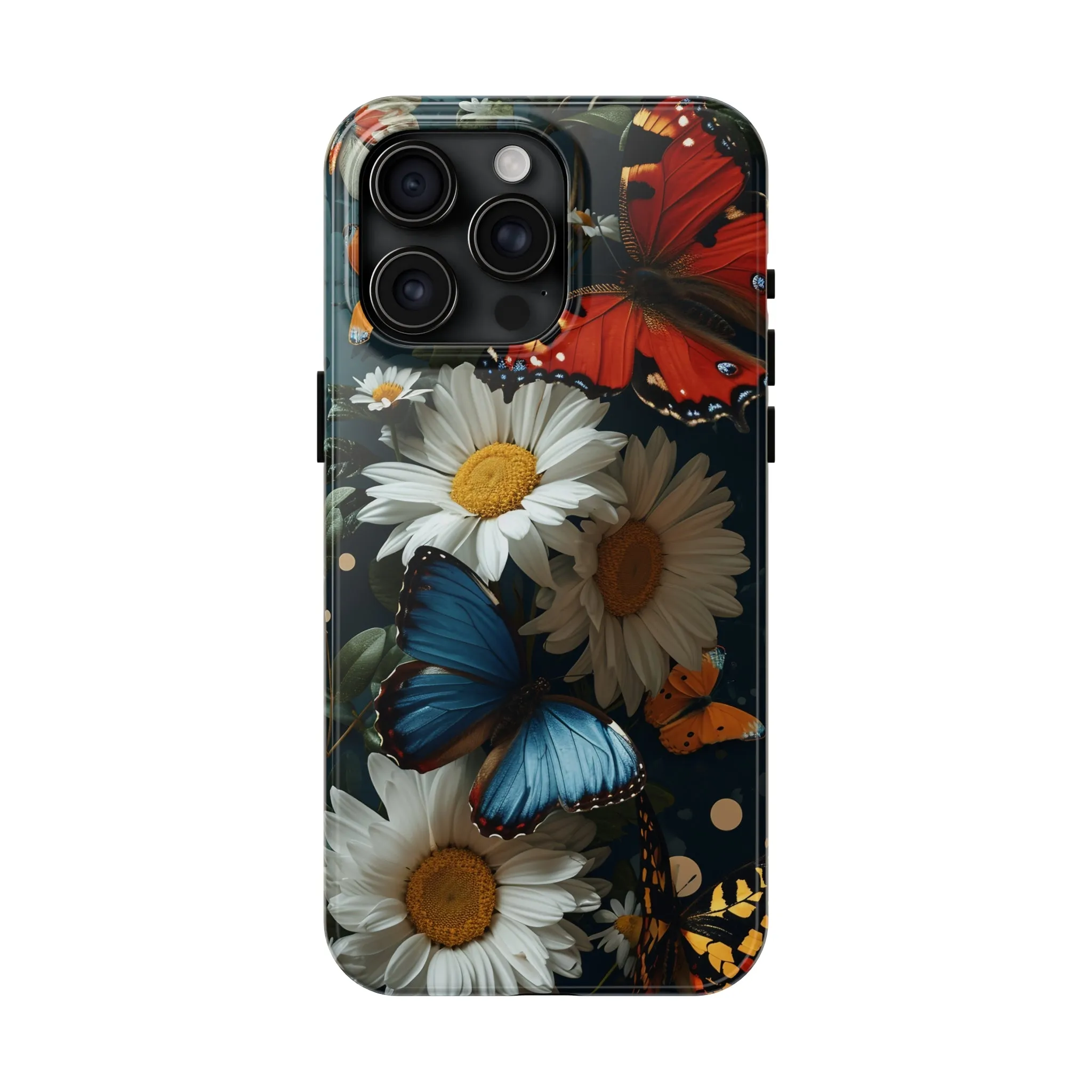 Wildflowers & Butterflies Vibrant Tones Digital print Design Tough Phone Case compatible with a large variety of iPhone models, Phone Case