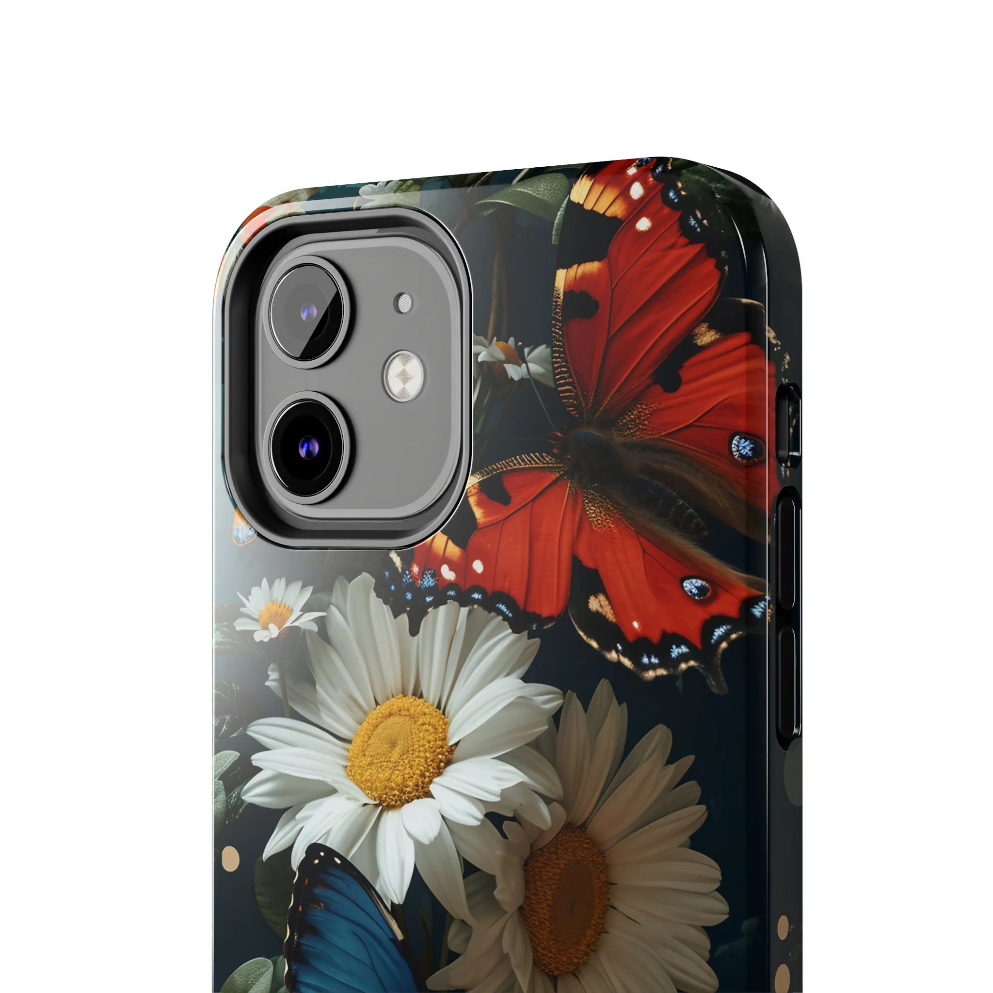 Wildflowers & Butterflies Vibrant Tones Digital print Design Tough Phone Case compatible with a large variety of iPhone models, Phone Case