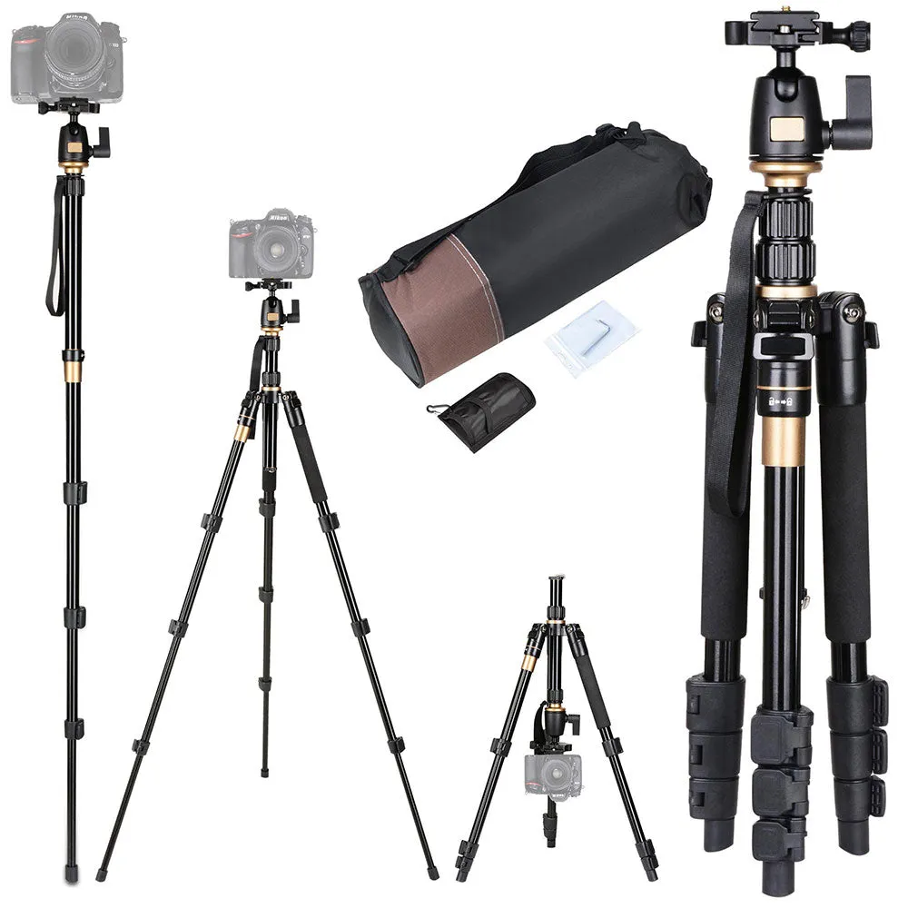 Yescom Pro Aluminum DSLR Camera Tripod Monopod & Ball Head