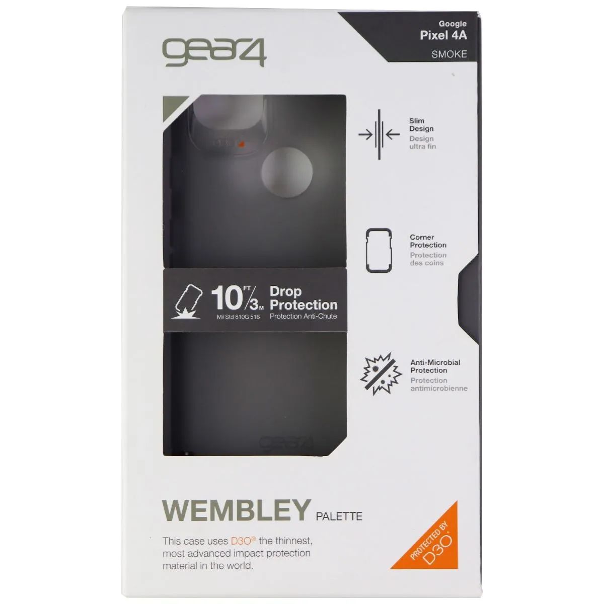 ZAGG Wembley Palette Series Flexible Case for Google Pixel 4a (Non-5G) - Smoke